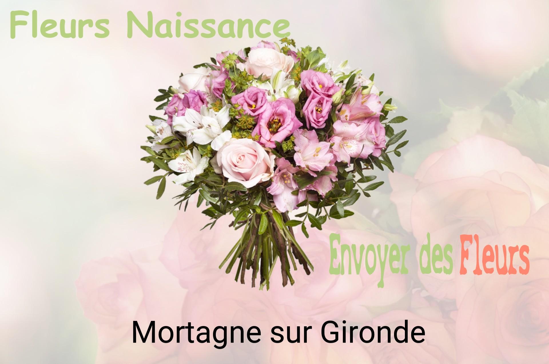 Bouquet de fleurs de naissance livré à Mortagne-sur-Gironde